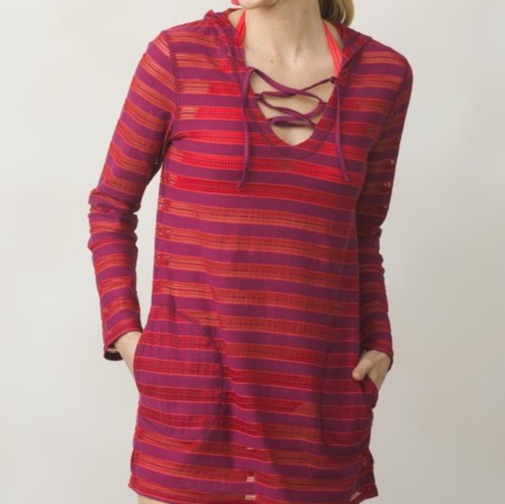NWT prAna Alexia Tunic in Pomegranate-S